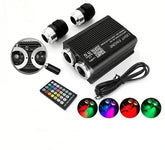 Kit Starlight LED RGBW cu Fibre Optice – Control App/Telecomandă, Efect Muzical - My Store