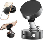 Suport Telefon Auto Magnetic cu Ventuză – Reglabil & Pliabil, Magneți Puternici