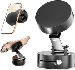 Suport Telefon Auto Magnetic cu Ventuză – Reglabil & Pliabil, Magneți Puternici
