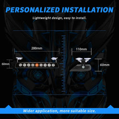 Lumină de Avertizare LED Stroboscop – 8x, cu Ventuză, 12V - My Store