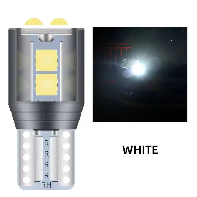 Set 2x Becuri LED W5W/T10/T15/W16W Canbus – 12V, 3030-6SMD, 6000K Alb - My Store