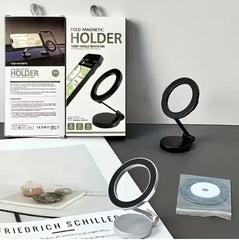 Suport Telefon Auto Magnetic 360° – Rotativ & Pliabil, Adeziv 3M - My Store