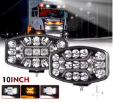 Proiector LED 10" – 200W, 30.000Lm, Alb+Chihlimbar DRL, Flood+Spot, 12/24V, IP67 - My Store