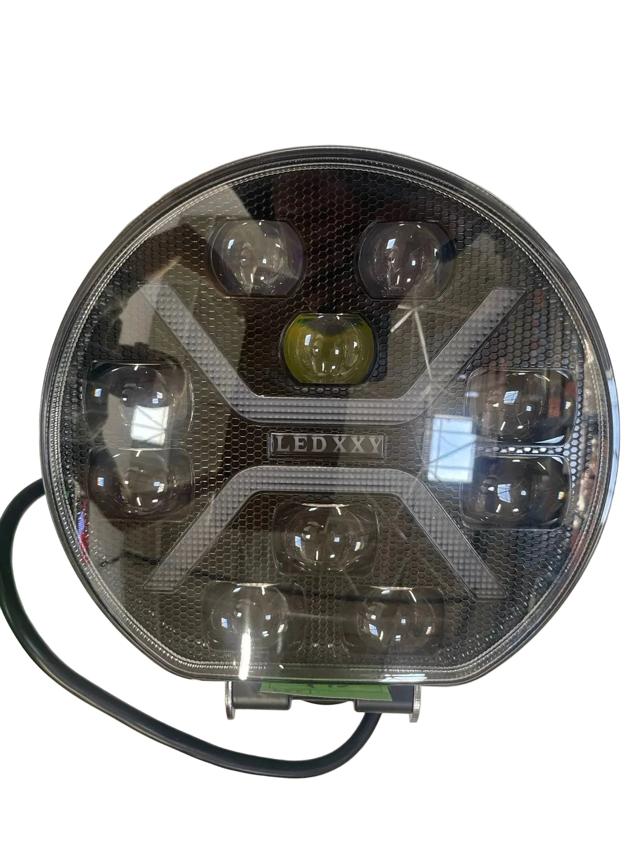 Proiector LED Rotund 9" – 120W, Alb+Galben DRL, Spot/Flood/Combo, Flash, 12/24V - My Store