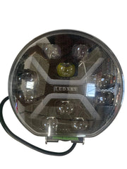 Proiector LED Rotund 9" 120W, 14.000LM, Alb + Galben Poziție, Spot/Flood/Combo, IP67, 12–24V