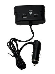 Adaptor Auto 3-în-1 – Brichetă 120W + USB/Type-C, Încărcare Rapidă 12V
