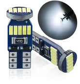 Set 2x Becuri LED W5W T10 Canbus – 12V, 4014-15SMD, 6500K Alb