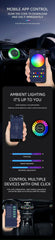 Lampă Ambient Auto – Aromaterapie, RGB, Control App, Muzică