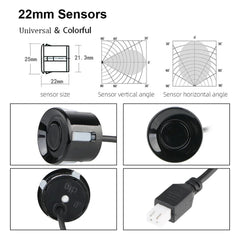 Kit Asistent Parcare cu 4 Senzori – Afișaj LED & Alarmă Sonoră - My Store