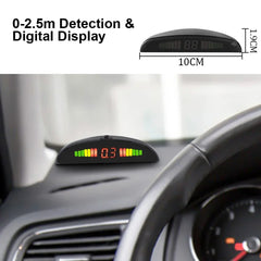 Kit Asistent Parcare cu 4 Senzori – Afișaj LED & Alarmă Sonoră - My Store