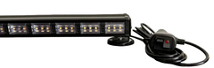 Bară LED de Avertizare 30/60/88/117cm cu doua fețe – 16 Moduri, Magnet, 12V/24V