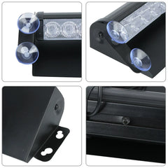 Lumină Stroboscopică LED cu Ventuză – 12V, Interior Parbriz - My Store