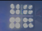 Set 2 Proiector LED compact 48W, alb + galben flash, 16 LED-uri, 12–24V