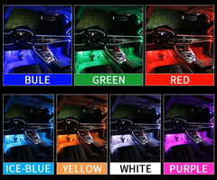 Set Lumini Ambient Auto cu Fibra Optică – RGB 6M, Control App & Muzică, 12V - My Store