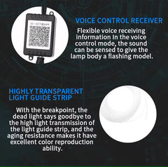 Set Lumini Ambient Auto cu Fibra Optică – RGB 6M, Control App & Muzică, 12V - My Store