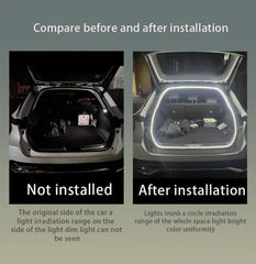 Bandă LED Iluminare Portbagaj Auto 5M 6000K – Tăiabilă, 12V, Brichetă cu Senzor Automat sau Conectare Cablu