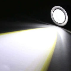Set 2 Proiectoare LED cu Lupă și Angel Eyes, 76/89mm, 12V, 6500K, Compatibile Logan, Duster