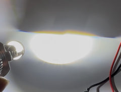 Set 2x Becuri LED Auto cu Lupă A10 H7 CANBUS 200W 23000LM 6000K – 12-24V, Model Profesional cu Lupă HD