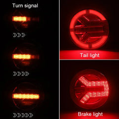 Set 2x Stopuri LED Rotunde – 12/24V, Remorcă/Camion, Ø140mm, Dinamice - My Store