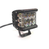 Proiector LED Bicolor Off Road – Alb & Galben Stroboscop, 45W, Spot 30°