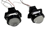 Set 2x Lupă Bi-LED Auto A99 – 120W, 20000LM, 6000K, Montaj Hella 3R/5R, 2.5“/3.0”
