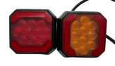 Set 2 Stopuri LED 12V-24V Universale Roșu/Galben pentru Remorcă și Camion