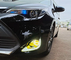 Set 2x Proiectoare LED cu Angel Eyes – DRL Alb/Galben, 3.5", IP67 - My Store