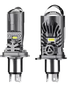 Set 2x Becuri LED H4 cu Lentilă Dublă – 120W, 18.000Lm, 6000K, 9-32V - My Store