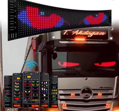 Afișaj LED Programabil RGB – Text Personalizat, Control App/Telecomandă, USB