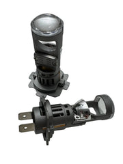 Set 2 Becuri LED F9T H7/H4 cu Lupă PRO 200W 23000LM CANBUS 6000K – Model 2026