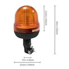 Girofar LED Galben 12–24V 60 LED, 3 Moduri Flash, Lampă Avertizare Auto/Utilaje
