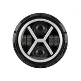 Proiector LED Auto 12V-24V, 7inch, Alb & Galben, pentru Off Road, Camioane și Utilaje