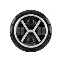 Proiector LED Auto 12V-24V, 7inch, Alb & Galben, pentru Off Road, Camioane și Utilaje