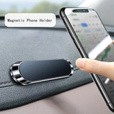 Suport Telefon Auto Magnetic 360° – Pliabil, Mini, 6 Magneți, Adeziv 3M