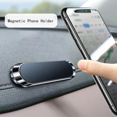 Suport Telefon Auto Magnetic 360° – Pliabil, Mini, 6 Magneți, Adeziv 3M