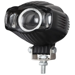 Set 2x Proiector LED 3" cu Inel Albastru (Halo) Aluminiu – 30W, 12/24V - My Store