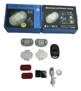 Lumină LED Stroboscopică Mini – 7 Culori, IP68, Reîncărcabilă USB, cu Telecomandă