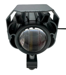 Set 2x Proiector LED 18W Dual-Color (Alb + Galben) – pentru Motocicletă / ATV / Trotinetă Electrică