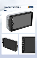 Radio Auto 2DIN 7” Ecran Tactil – Bluetooth, CarPlay, USB, Cameră Marșarier - My Store