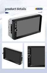 Radio Auto 2DIN 7” Ecran Tactil – Bluetooth, CarPlay, USB, Cameră Marșarier
