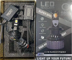Set 2 Becuri LED Auto N6 – H1/H4/H7/H11 CANBUS, 180W 18000LM 4300K, Plug & Play