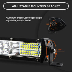 Bară LED Slim Spot & Flood – 12/24V, Lumină de Lucru Off-Road - My Store