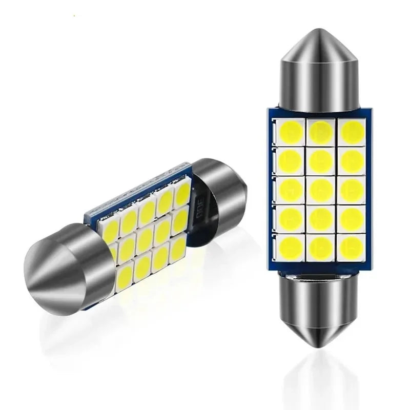 Set 2x Becuri LED Festoon C5W Canbus – 12V, 3030-9/12/18SMD, 6000K Alb - My Store