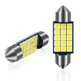 Set 2x Becuri LED Festoon C5W Canbus – 12V, 3030-9/12/18SMD, 6000K Alb