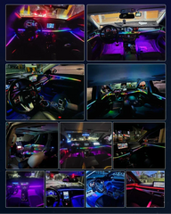 Kit LED RGB Interior Auto – 64 Culori, Control App, Lumini Ambientale - My Store