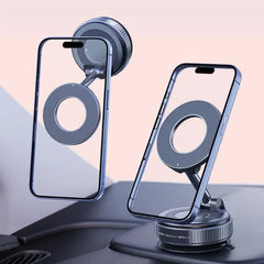 Suport Telefon Auto S072 cu Braț Metalic 360° și Prindere Magnetică Puternică