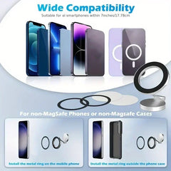 Suport Telefon Auto Magnetic 360° – Rotativ & Pliabil, Adeziv 3M - My Store