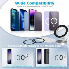 Suport Telefon Auto Magnetic 360° – Rotativ & Pliabil, Adeziv 3M