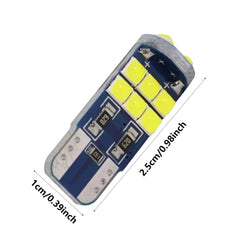 Set 2x Becuri LED W5W T10 Canbus – 12V, 3030-15SMD, 6000K Alb - My Store