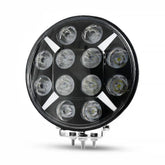 Proiector LED 7"/9" Rotund 96W/120W, 24.000LM, Albă + Galbenă Poziție și Stroboscop, 12–24V
